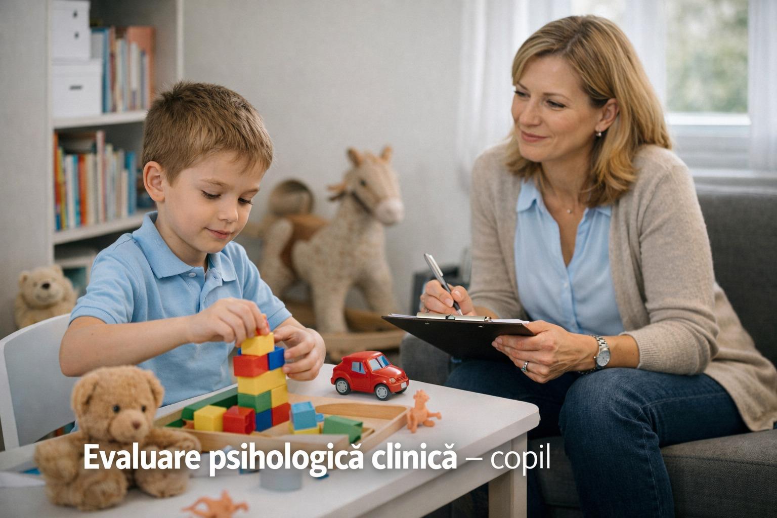 Evaluare psihologică clinică – copil